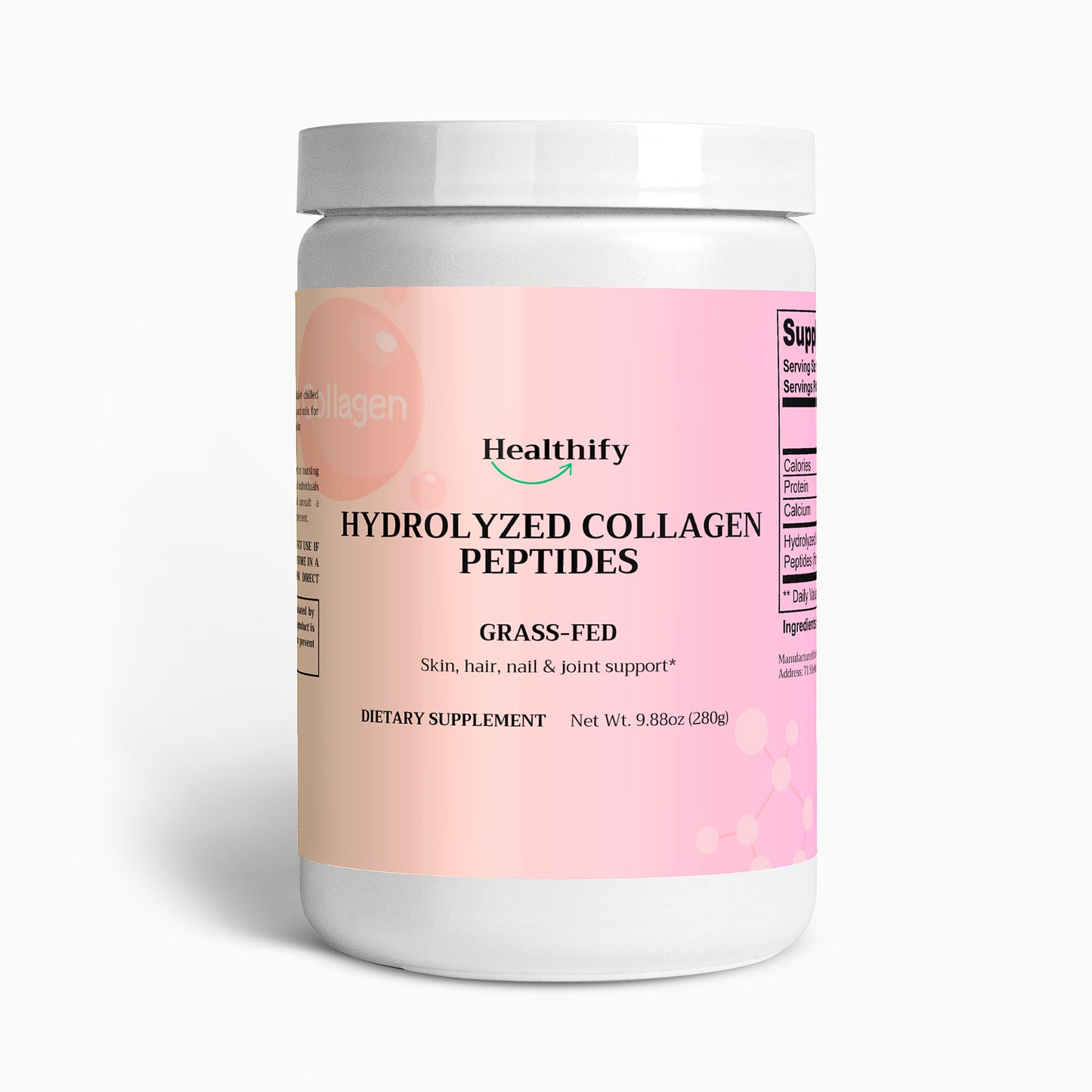 Healthify® Grass-Fed Hydrolyzed Collagen Peptides Powder 🌿